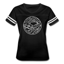 Tennessee Women’s Vintage Sport T-Shirt - State Design Women’s Tennessee Shirt - black/white