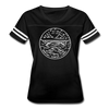 West Virginia Women’s Vintage Sport T-Shirt - State Design Women’s West Virginia Shirt - black/white