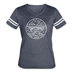 West Virginia Women’s Vintage Sport T-Shirt - State Design Women’s West Virginia Shirt - vintage navy/white