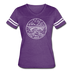 West Virginia Women’s Vintage Sport T-Shirt - State Design Women’s West Virginia Shirt - vintage purple/white