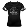 Utah Women’s Vintage Sport T-Shirt - State Design Women’s Utah Shirt - black/white