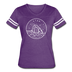 Utah Women’s Vintage Sport T-Shirt - State Design Women’s Utah Shirt - vintage purple/white