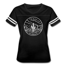 Texas Women’s Vintage Sport T-Shirt - State Design Women’s Texas Shirt - black/white