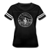 Texas Women’s Vintage Sport T-Shirt - State Design Women’s Texas Shirt - black/white
