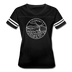 Vermont Women’s Vintage Sport T-Shirt - State Design Women’s Vermont Shirt - black/white