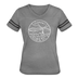 Vermont Women’s Vintage Sport T-Shirt - State Design Women’s Vermont Shirt - heather gray/charcoal
