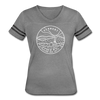 Vermont Women’s Vintage Sport T-Shirt - State Design Women’s Vermont Shirt