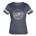 Wisconsin Women’s Vintage Sport T-Shirt - State Design Women’s Wisconsin Shirt - vintage navy/white