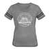Washington Women’s Vintage Sport T-Shirt - State Design Women’s Washington Shirt - heather gray/charcoal