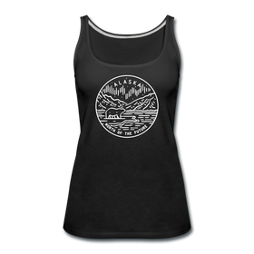 Alaska Women’s Tank Top - State Design Women’s Alaska Tank Top - black