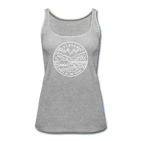 Alaska Women’s Tank Top - State Design Women’s Alaska Tank Top - heather gray