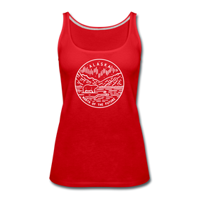 Alaska Women’s Tank Top - State Design Women’s Alaska Tank Top - red