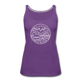 Alaska Women’s Tank Top - State Design Women’s Alaska Tank Top - purple