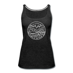 Alaska Women’s Tank Top - State Design Women’s Alaska Tank Top - charcoal gray