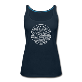 Alaska Women’s Tank Top - State Design Women’s Alaska Tank Top - deep navy