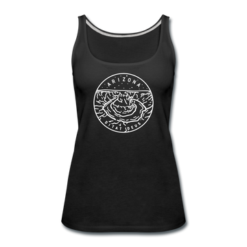 Arizona Women’s Tank Top - State Design Women’s Arizona Tank Top - black
