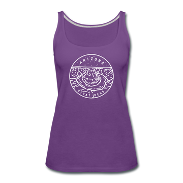 Arizona Women’s Tank Top - State Design Women’s Arizona Tank Top - purple