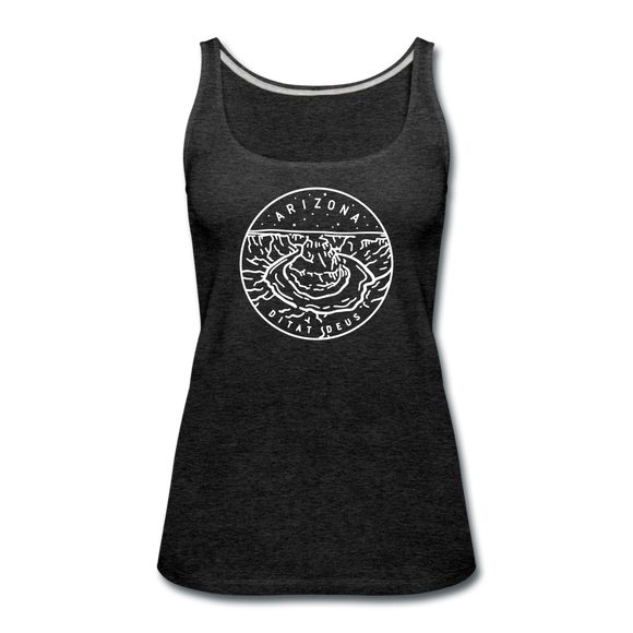 Arizona Women’s Tank Top - State Design Women’s Arizona Tank Top - charcoal gray