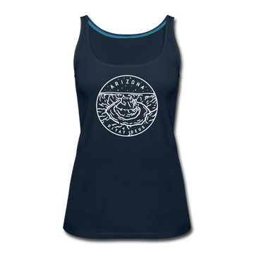 Arizona Women’s Tank Top - State Design Women’s Arizona Tank Top - deep navy