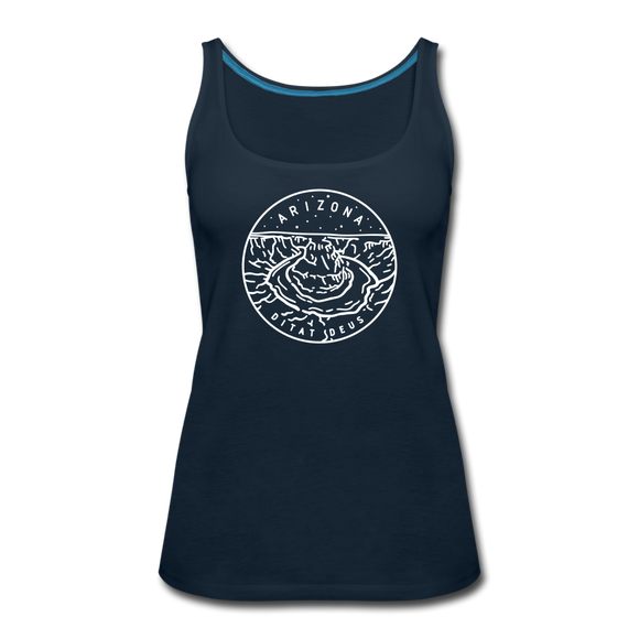 Arizona Women’s Tank Top - State Design Women’s Arizona Tank Top - deep navy