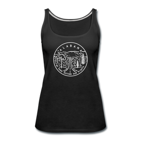 Alabama Women’s Tank Top - State Design Women’s Alabama Tank Top - black