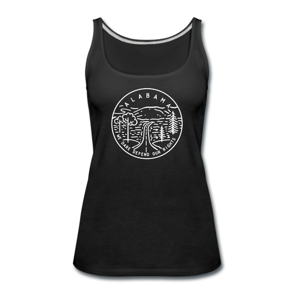 Alabama Women’s Tank Top - State Design Women’s Alabama Tank Top - black