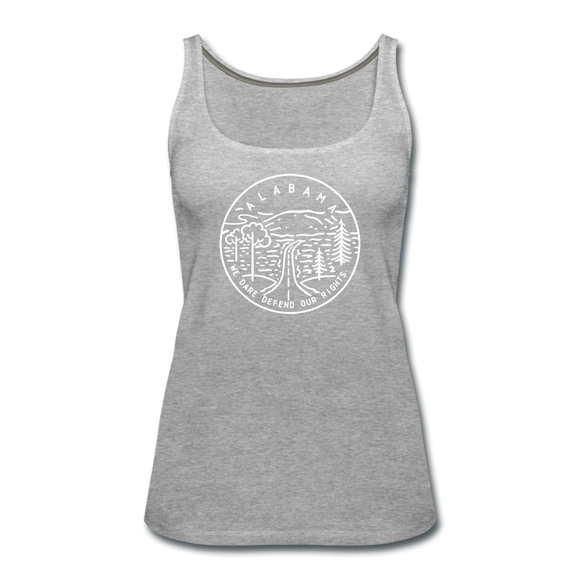Alabama Women’s Tank Top - State Design Women’s Alabama Tank Top - heather gray