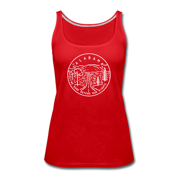 Alabama Women’s Tank Top - State Design Women’s Alabama Tank Top - red