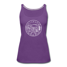 Alabama Women’s Tank Top - State Design Women’s Alabama Tank Top - purple
