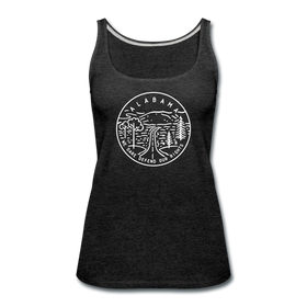 Alabama Women’s Tank Top - State Design Women’s Alabama Tank Top - charcoal gray