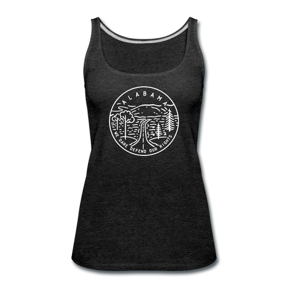 Alabama Women’s Tank Top - State Design Women’s Alabama Tank Top - charcoal gray