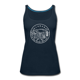 Alabama Women’s Tank Top - State Design Women’s Alabama Tank Top - deep navy