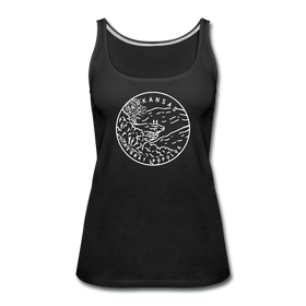 Arkansas Women’s Tank Top - State Design Women’s Arkansas Tank Top - black