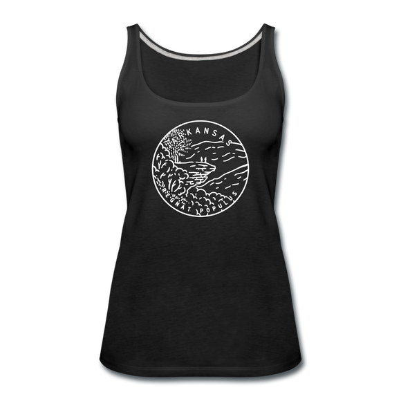 Arkansas Women’s Tank Top - State Design Women’s Arkansas Tank Top - black