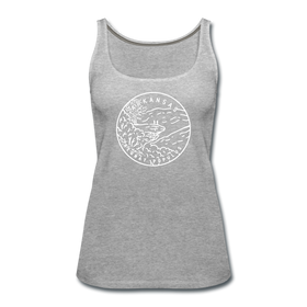 Arkansas Women’s Tank Top - State Design Women’s Arkansas Tank Top - heather gray