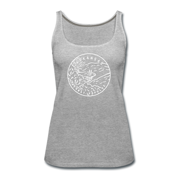 Arkansas Women’s Tank Top - State Design Women’s Arkansas Tank Top - heather gray
