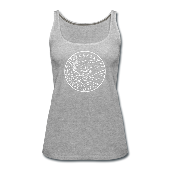 Arkansas Women’s Tank Top - State Design Women’s Arkansas Tank Top - heather gray