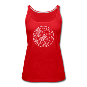 Arkansas Women’s Tank Top - State Design Women’s Arkansas Tank Top - red