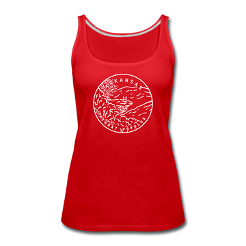 Arkansas Women’s Tank Top - State Design Women’s Arkansas Tank Top - red