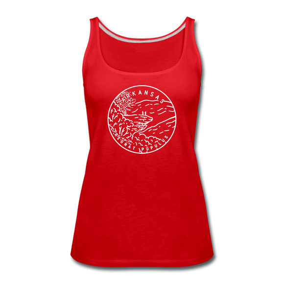 Arkansas Women’s Tank Top - State Design Women’s Arkansas Tank Top - red
