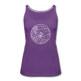 Arkansas Women’s Tank Top - State Design Women’s Arkansas Tank Top - purple