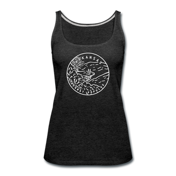 Arkansas Women’s Tank Top - State Design Women’s Arkansas Tank Top - charcoal gray