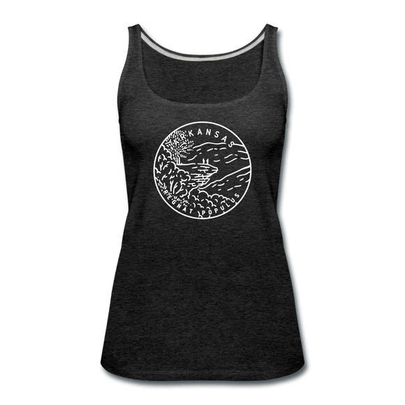 Arkansas Women’s Tank Top - State Design Women’s Arkansas Tank Top - charcoal gray