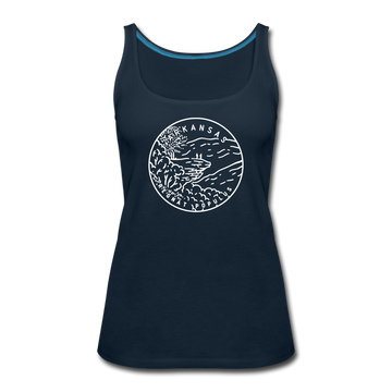 Arkansas Women’s Tank Top - State Design Women’s Arkansas Tank Top - deep navy