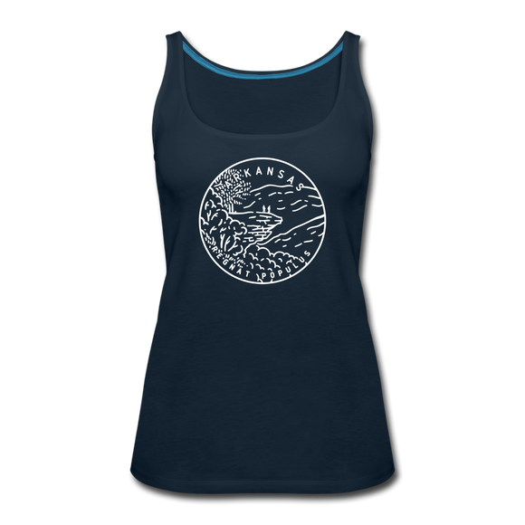 Arkansas Women’s Tank Top - State Design Women’s Arkansas Tank Top - deep navy
