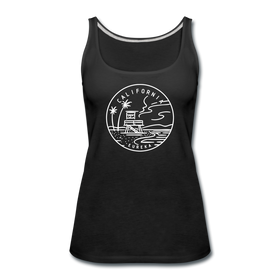 California Women’s Tank Top - State Design Women’s California Tank Top - black