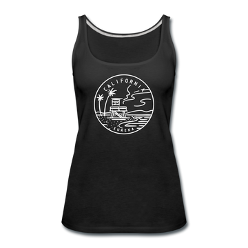 California Women’s Tank Top - State Design Women’s California Tank Top - black