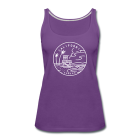 California Women’s Tank Top - State Design Women’s California Tank Top - purple