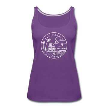 California Women’s Tank Top - State Design Women’s California Tank Top - purple