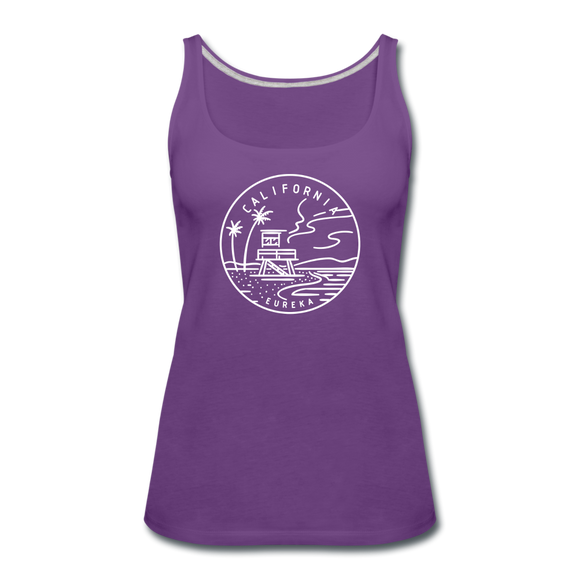California Women’s Tank Top - State Design Women’s California Tank Top - purple